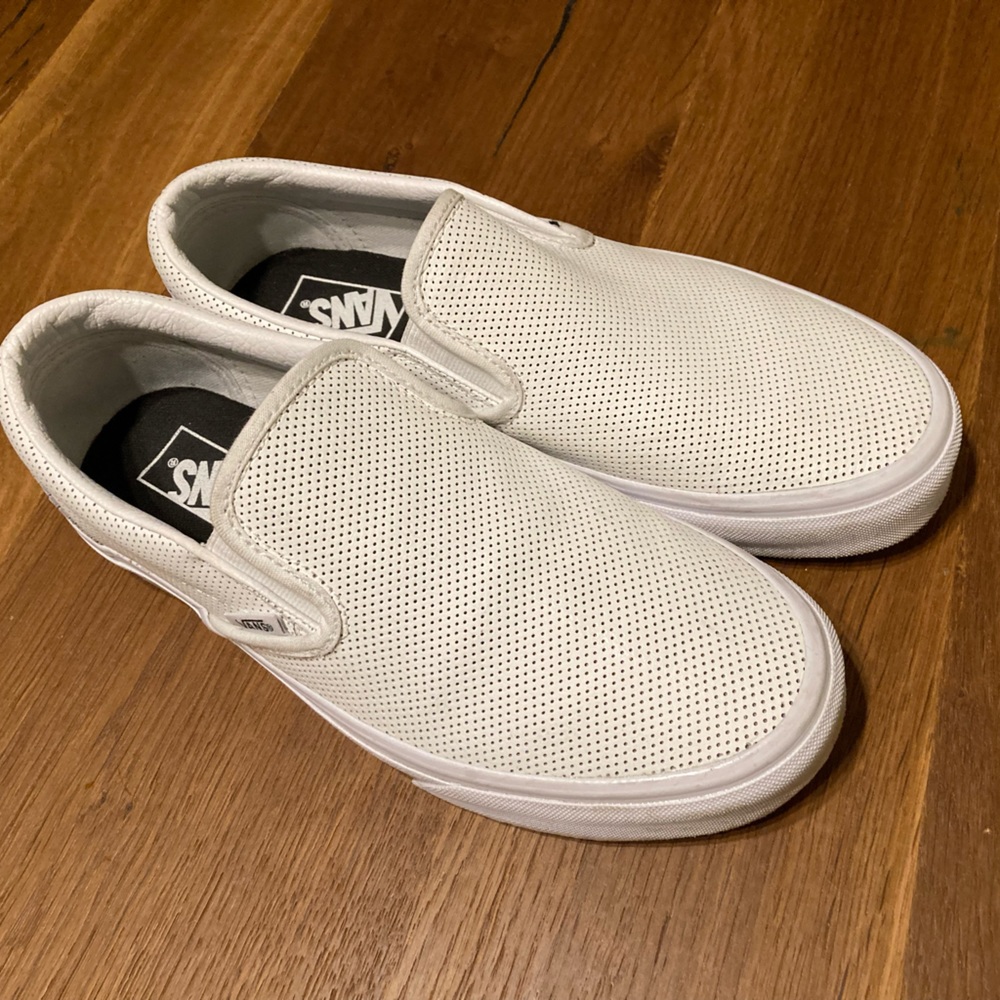 Vans Perforated Leather Shoes 9.5
